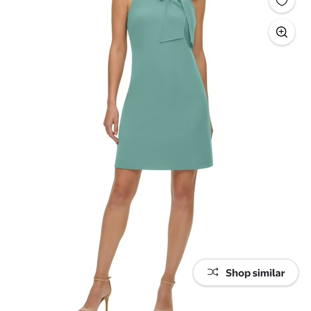Vince Camuto Strapless Teal Dress